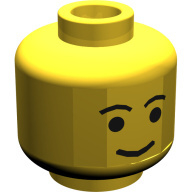 Lego hlava, žlutá (3626bp05)